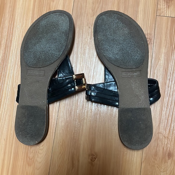 Steve Madden black and gold sandals size 7 - Picture 4 of 4